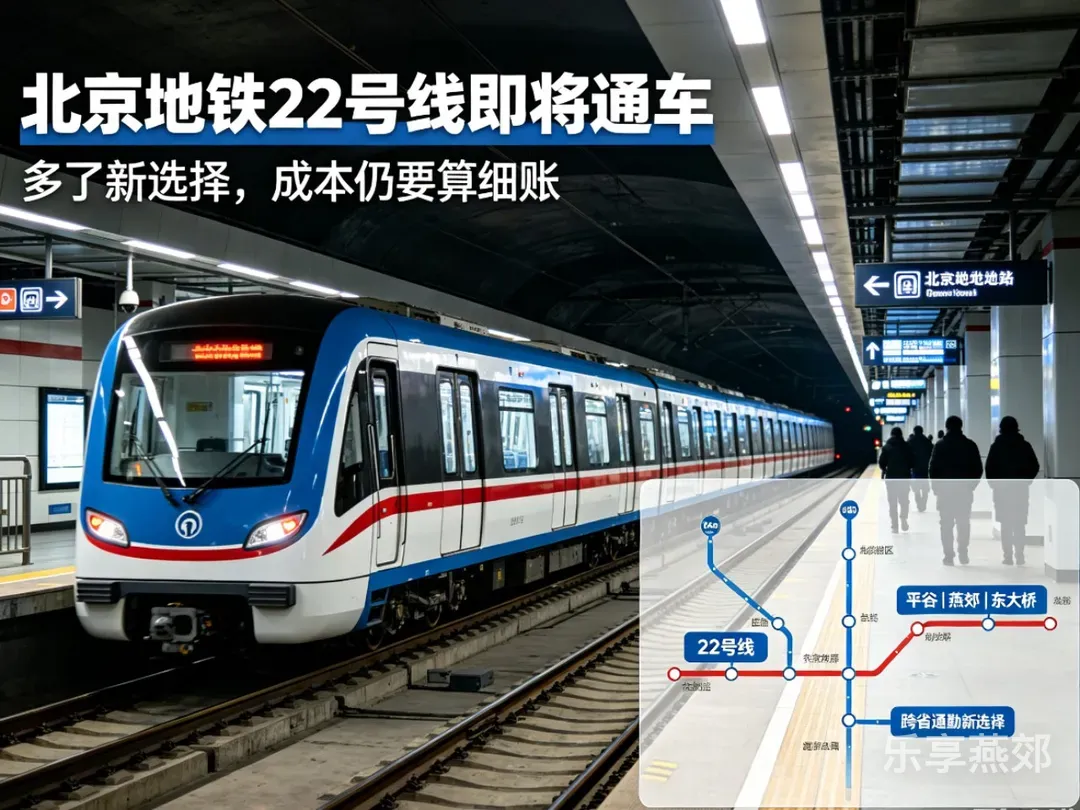 燕郊地铁22号线，地铁票价单程最高要这些钱